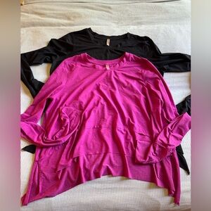 FP Movement by Free People Layered Long-Sleeve Top in Magenta and Black